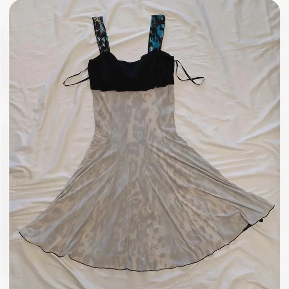 Frank Lyman Animal Print  Sequins Sleeveless Midi Dress Size 4 - Picture 7 of 9